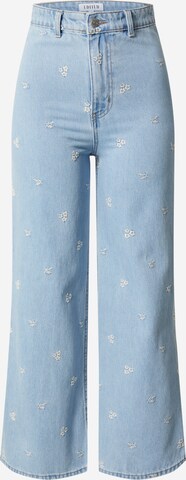 EDITED Wide leg Jeans 'Chrissy' in Blue: front