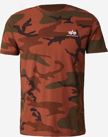 ALPHA INDUSTRIES Koszulka w kolorze zielony: przód