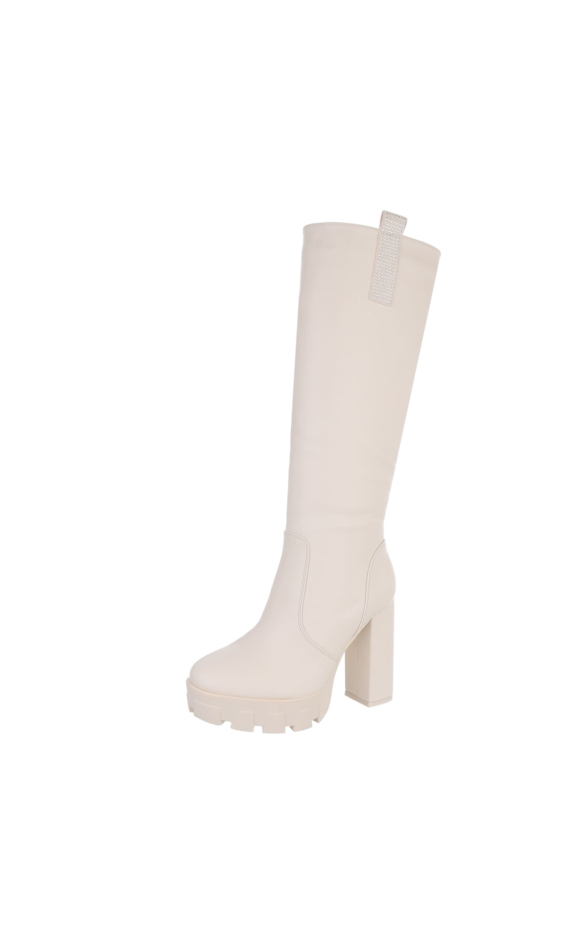 Ital-Design Boots in Beige: front