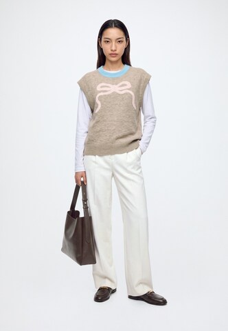 NÜMPH Sweater 'RIETTE' in Grey: front