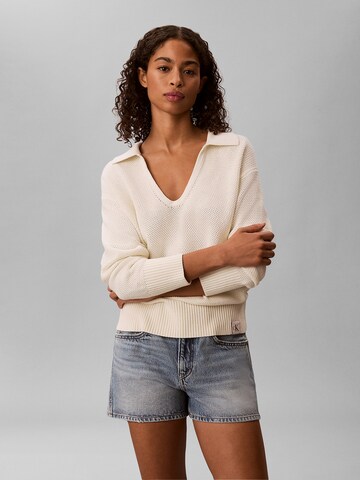 Calvin Klein Jeans Pullover in Beige: Vorderseite