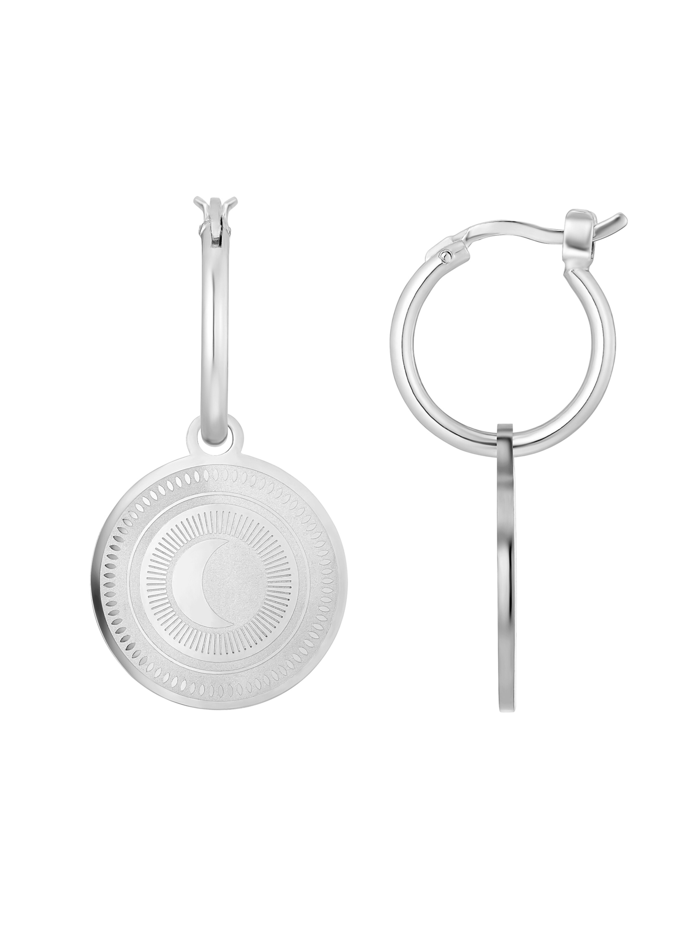 Boucles d'oreilles 'Moon' Heideman en argent