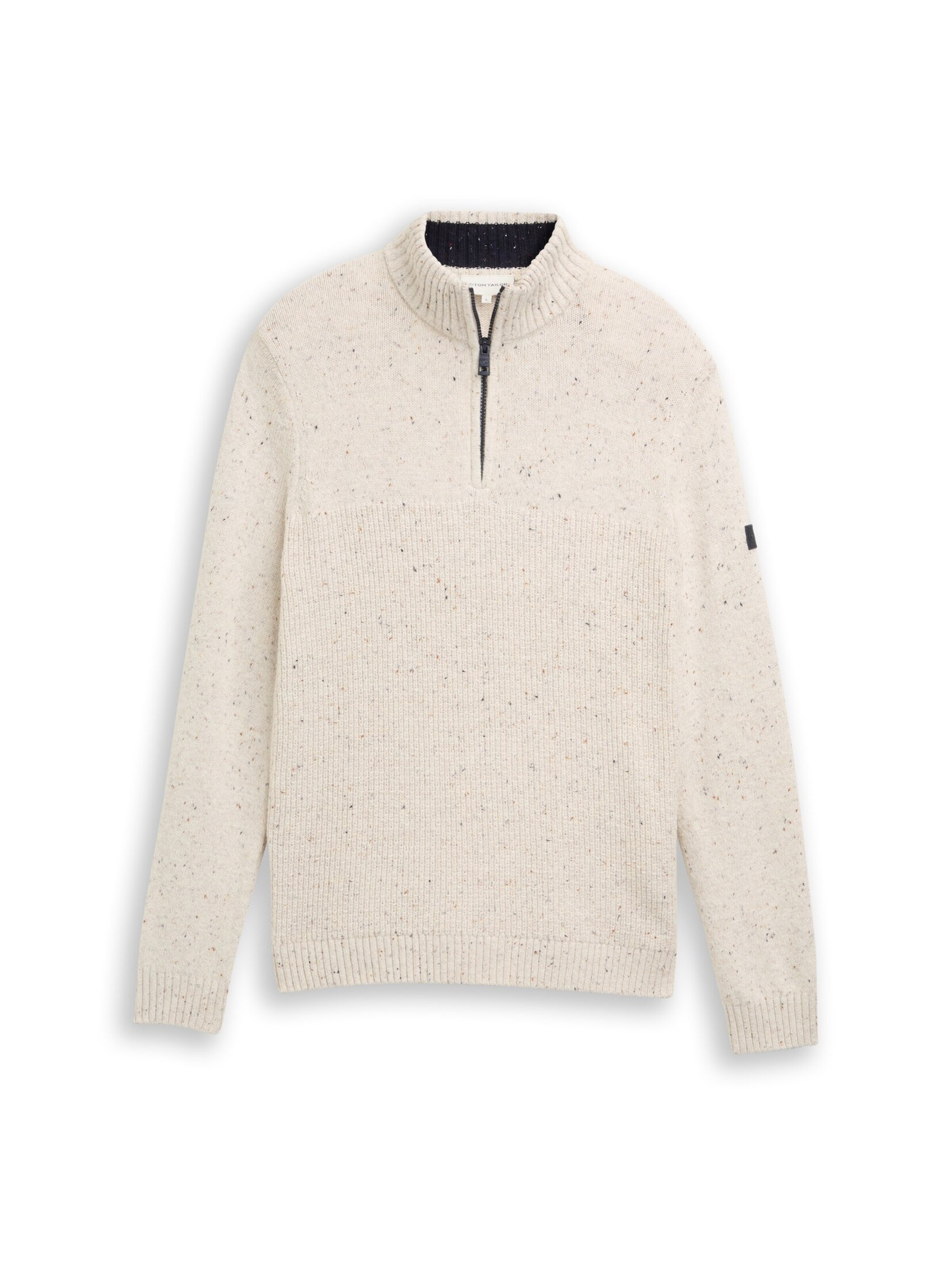 TOM TAILOR Sweater in White: front