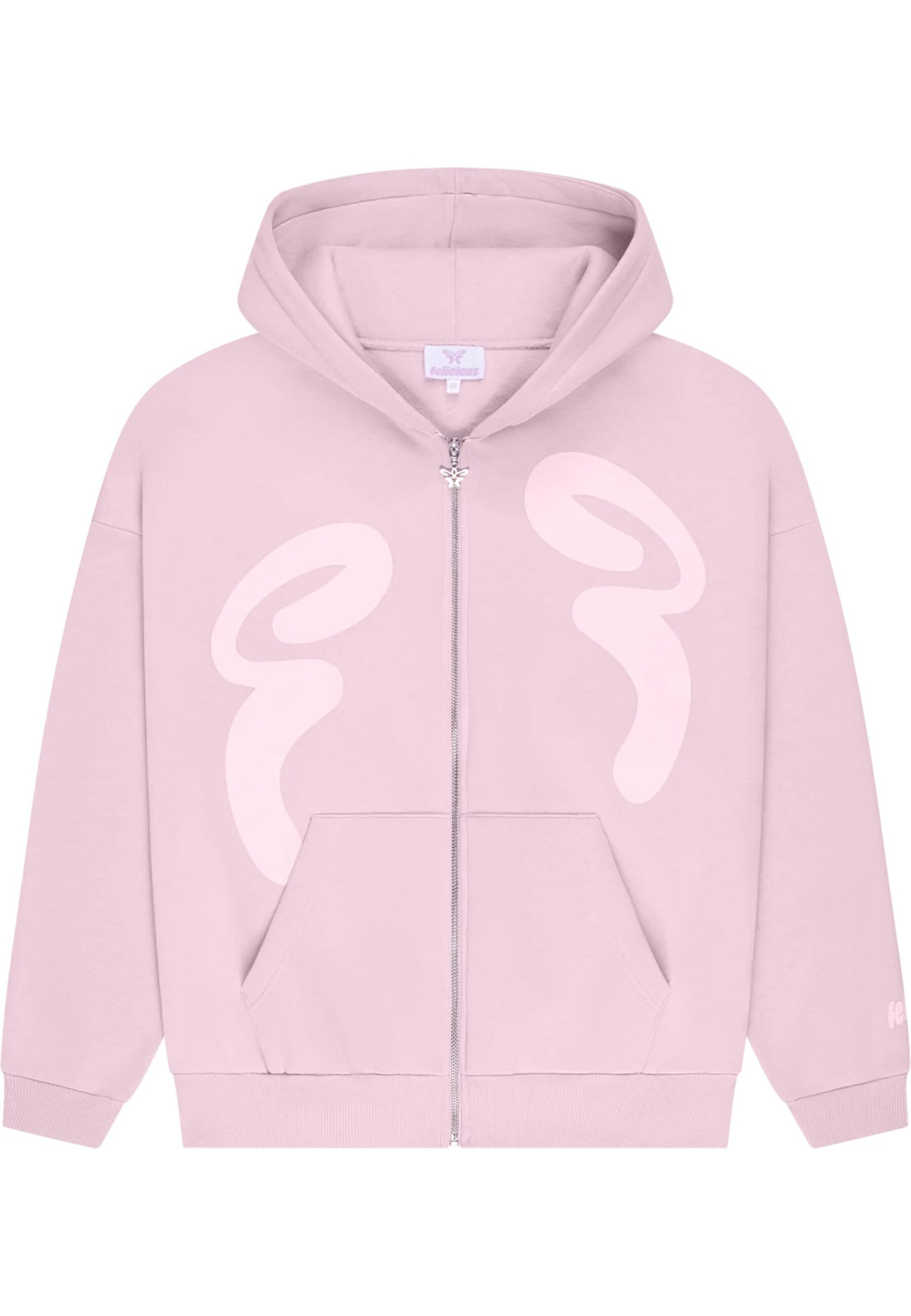 Felicious Sweatjacke in Pink: Vorderseite