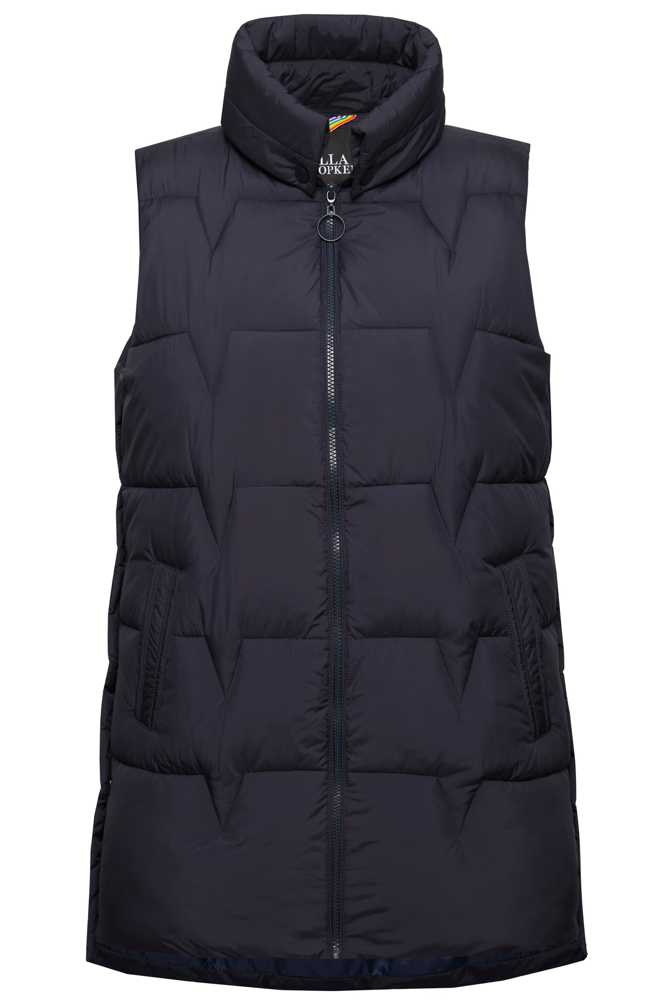 Ulla Popken Bodywarmer in Blauw: voorkant