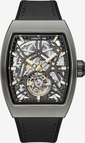 Montre à affichage analogique 'Calliano' CERRUTI 1881 en noir : devant