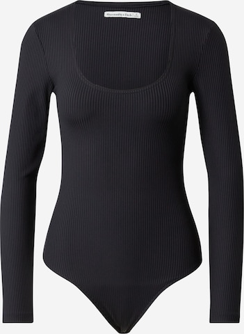 Abercrombie & Fitch Shirt body in Zwart: voorkant