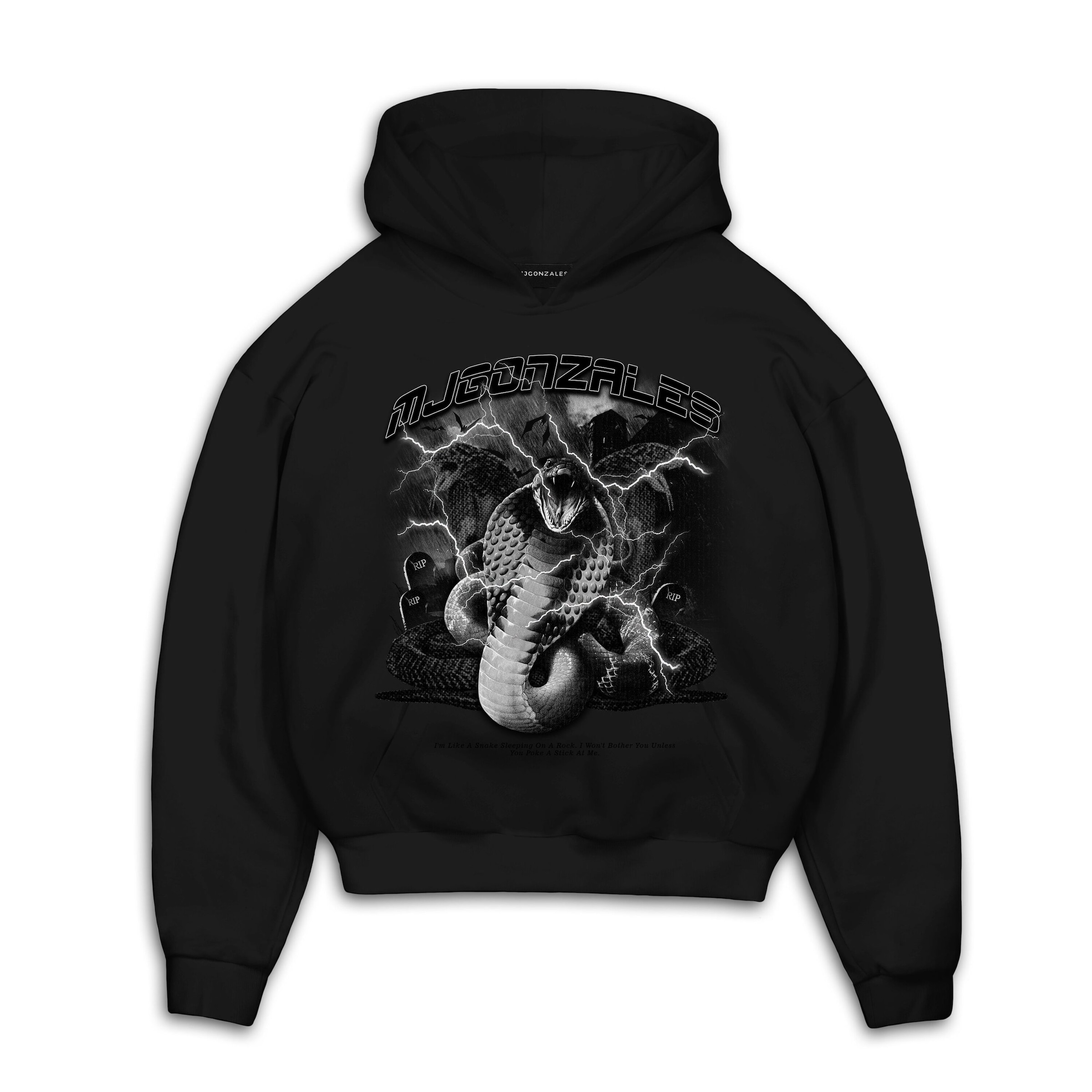 MJ Gonzales Sweatshirt 'Toxic' i sort: forside