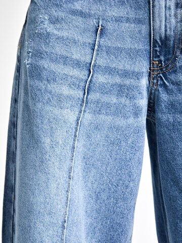 IT'S BASIC Wide leg Jeans 'Palazzo' in Blauw