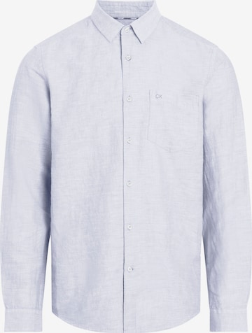 Calvin Klein Regular fit Button Up Shirt in Blue: front