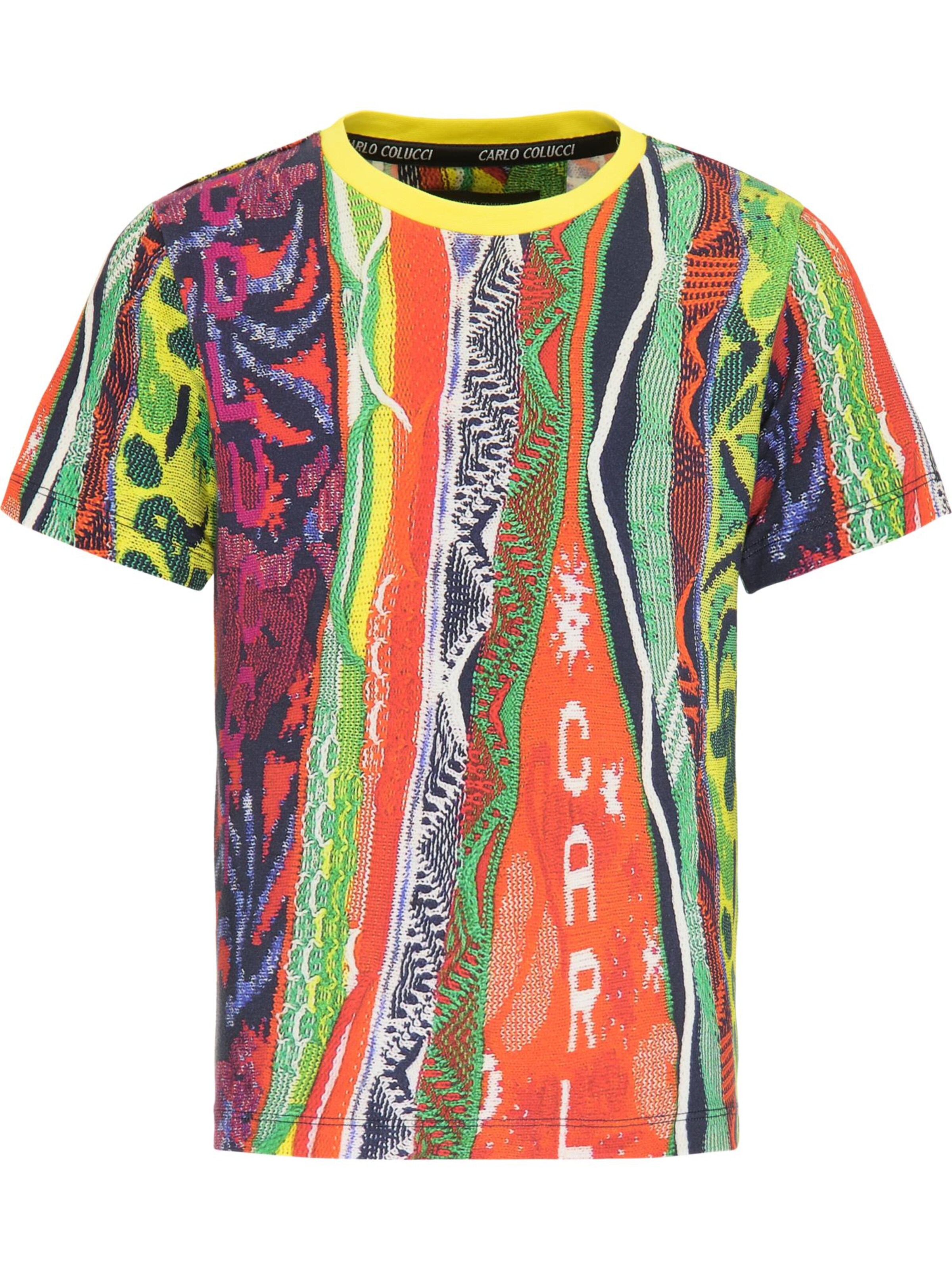 T-Shirt 'Coghi' Carlo Colucci en mélange de couleurs : devant