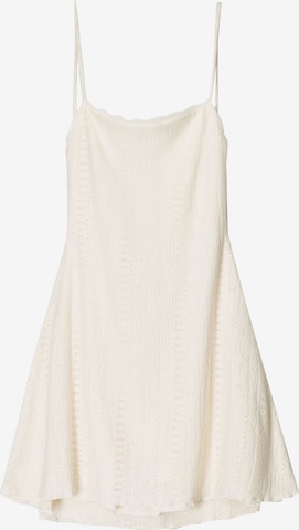 BershkaLjetna haljina - bež boja: prednji dio