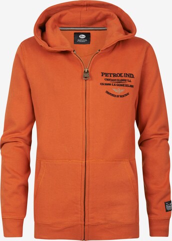 Petrol Industries Sweatjacke 'Metamora' in Orange: predná strana