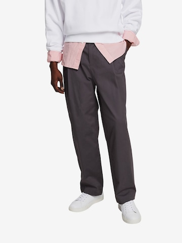 Wide Leg Pantalon à plis ESPRIT en gris