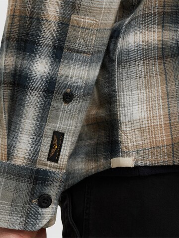 PME Legend Regular fit Button Up Shirt 'Shirt with check pattern' in Blue