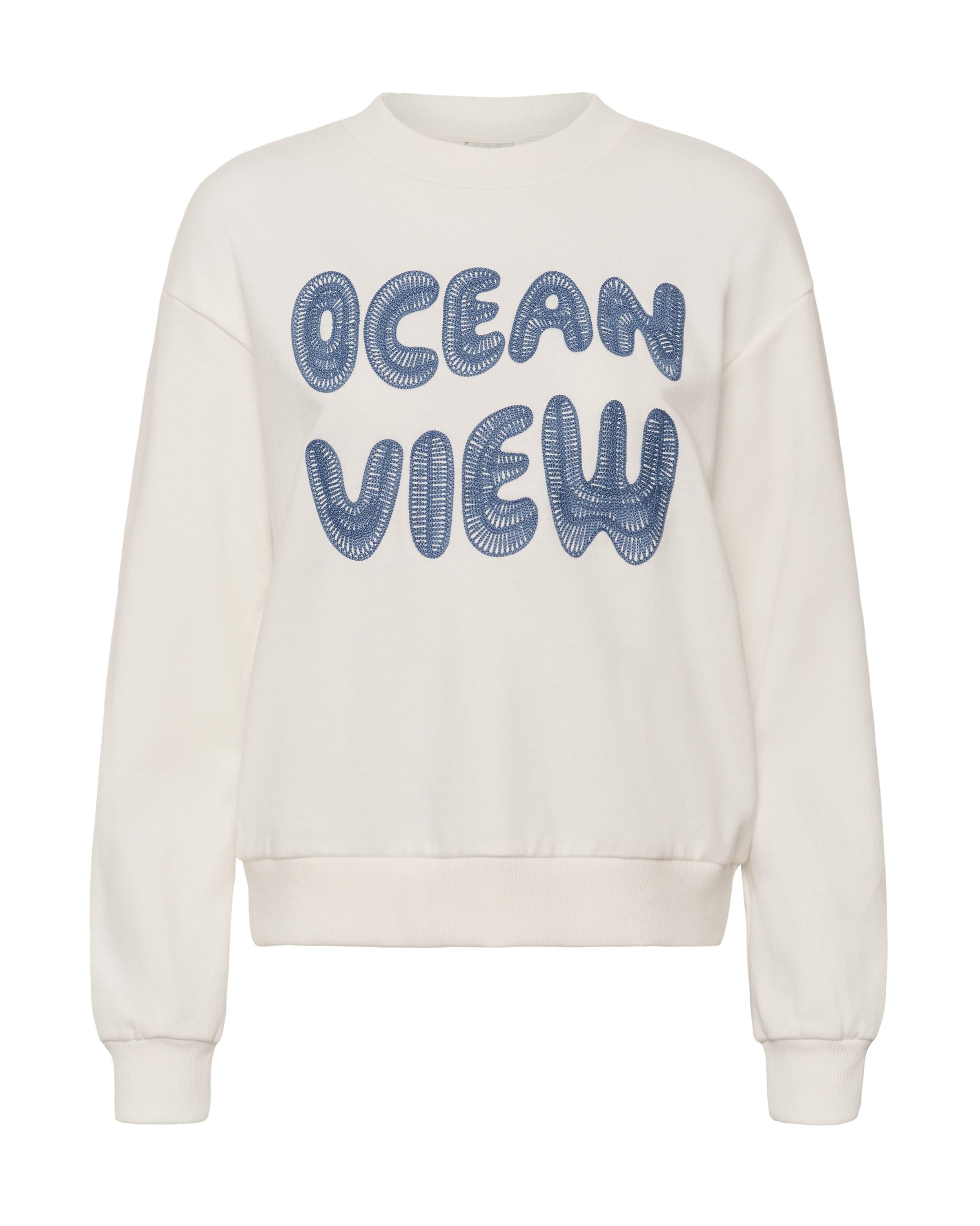 Kaffe Sweatshirt 'Lili ' i hvid: forside