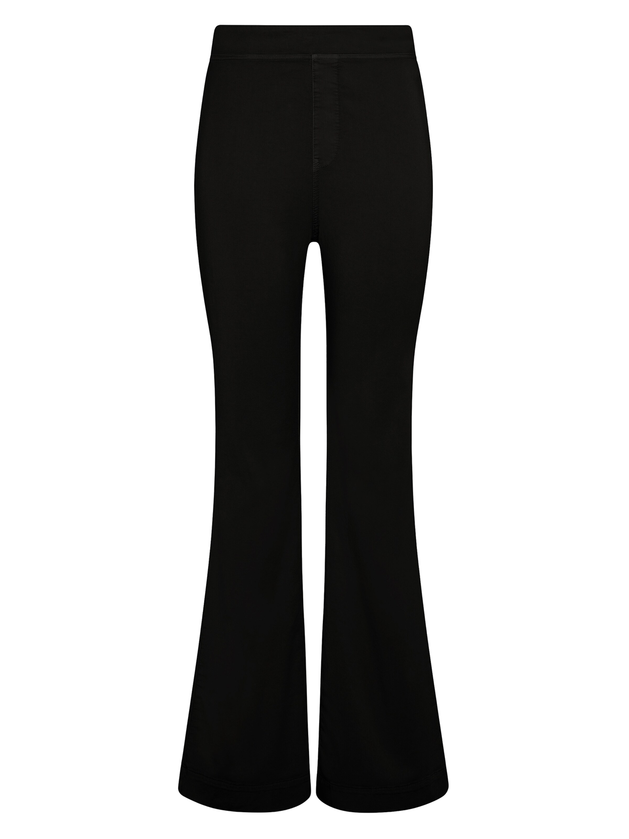 DEHA Flared Trousers in Black: front