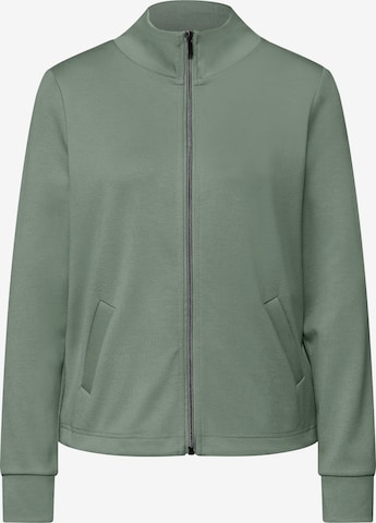 STREET ONE Sweatjacke in Grün: Vorderseite