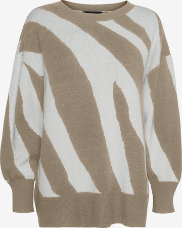 Pull-over 'VMNancy' VERO MODA en beige : devant