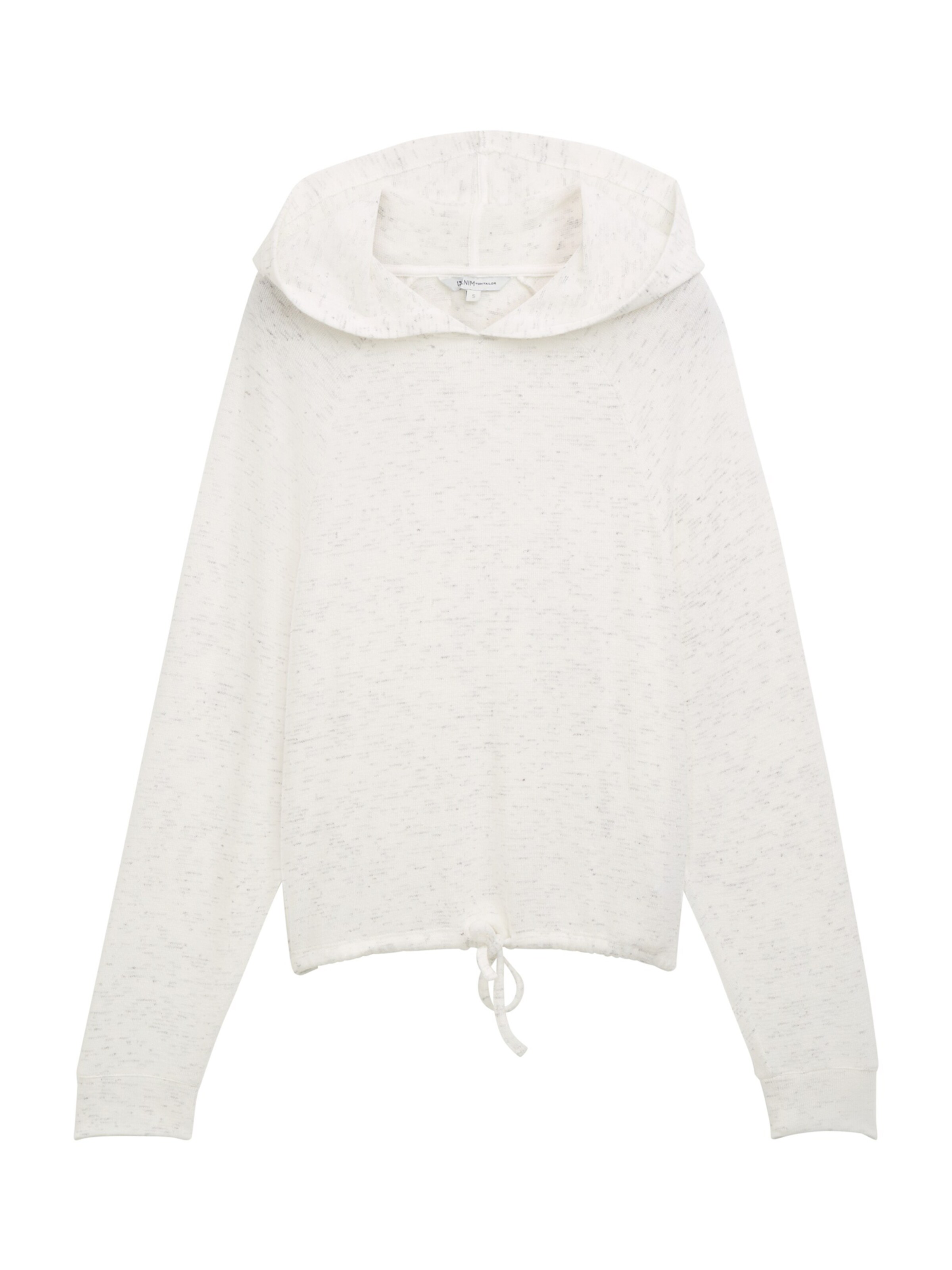 TOM TAILOR DENIM Mikina - Biela: predná strana