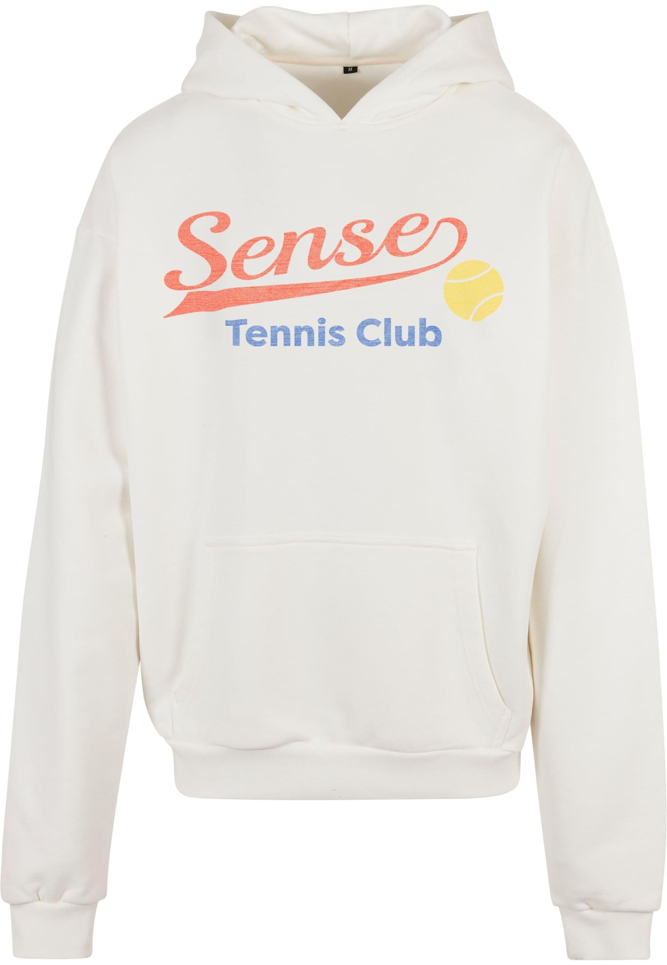 9N1M SENSE Tréning póló 'Tennis Club' - fehér: elől