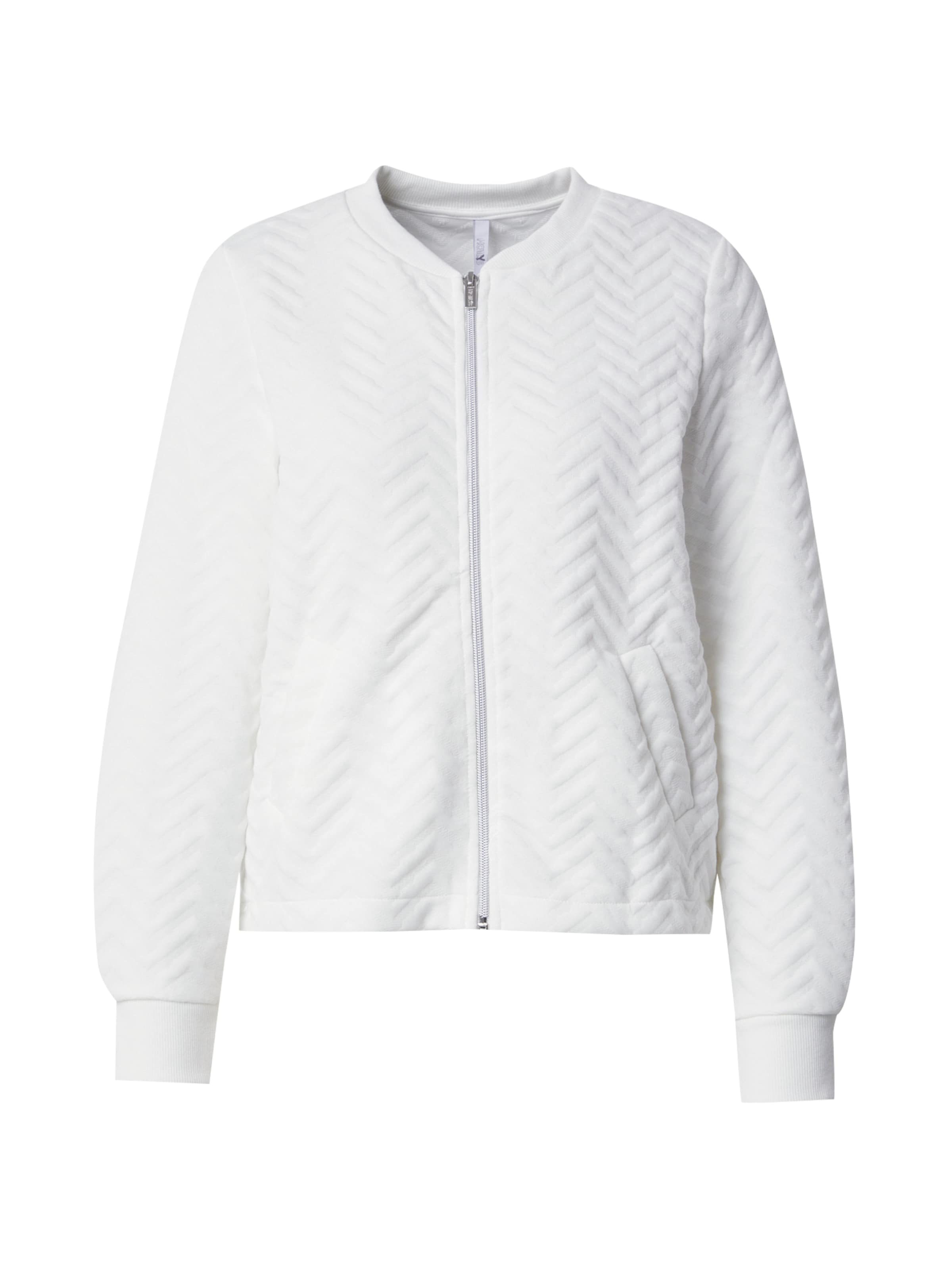 Giacca di felpa 'Ke44ndra' di Hailys in bianco: frontale