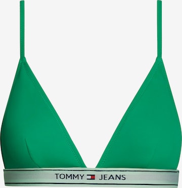 Triangle Hauts de bikini Tommy Jeans en vert : devant