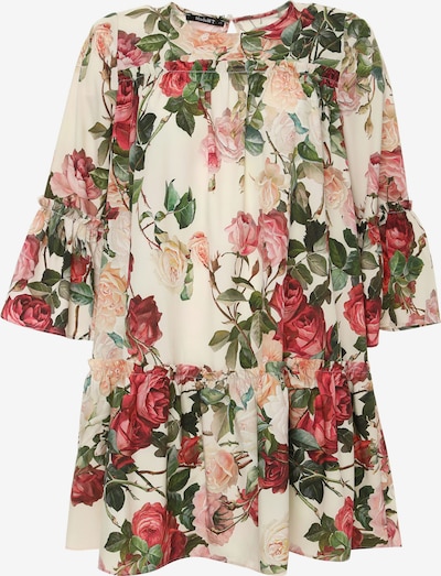 Madam-T Sommerkleid 'EDEMIA' in grün / rot, Produktansicht