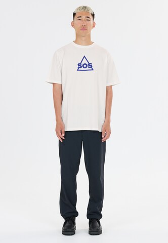 SOS T-Shirt 'Kvitfjell' in Weiß