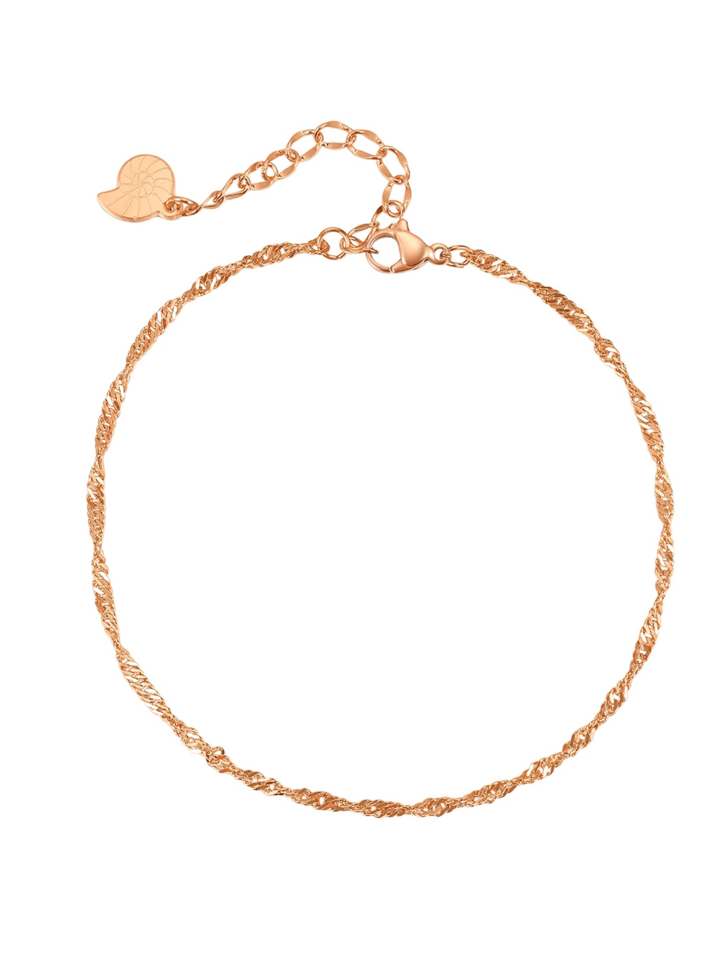 Hey Happiness Voetsieraden 'Singapore' in Goud: voorkant