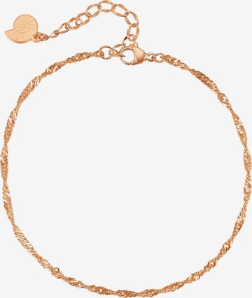 Bijoux de pied 'Singapore' Hey Happiness en or : devant