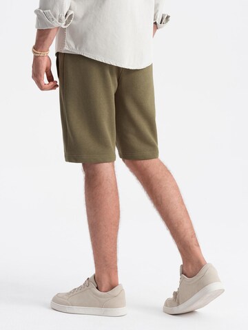 Regular Pantalon Ombre en vert