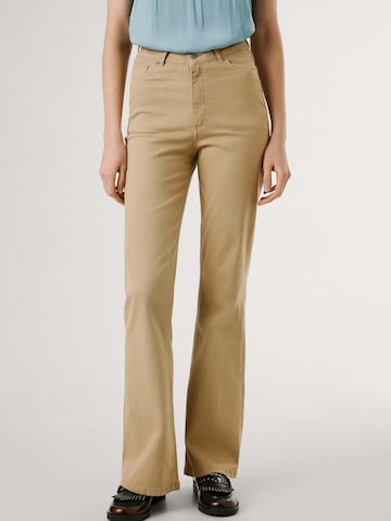 Pepe Jeans Flared Hose 'WILLA' in Beige: Vorderseite