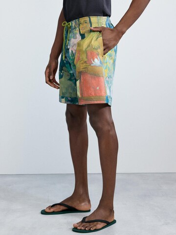 Desigual Plavecké šortky 'Gaugin' – červená