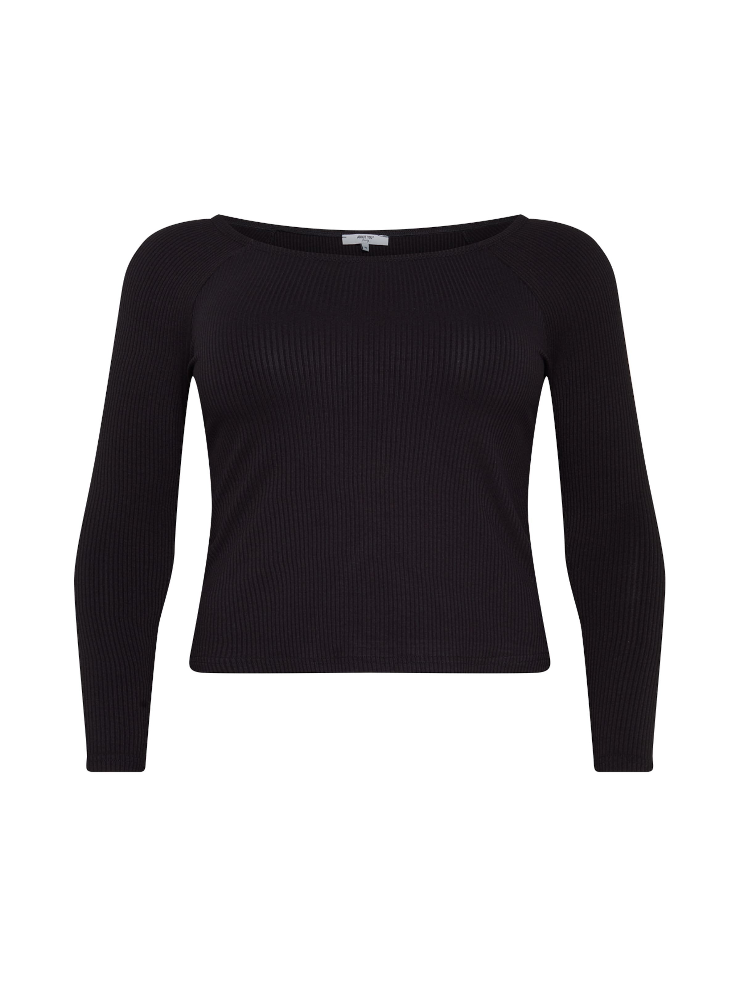 ABOUT YOU Curvy - Camiseta 'Juli' en negro: frente