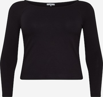 ABOUT YOU Curvy Shirt 'Juli' in Zwart: voorkant