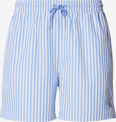 Maudymosi trumpikės iš Calvin Klein Swimwear, spalva – šviesiai mėlyna / juoda / balta, Prekių apžvalga