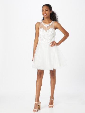 Robe de cocktail Laona en blanc