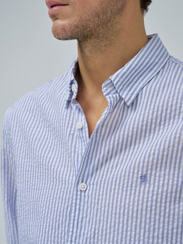 Salsa Jeans Regular fit Overhemd 'Birmingham' in Blauw