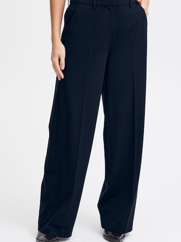 Fransa Wide leg Pantalon 'Friga' in Blauw: voorkant