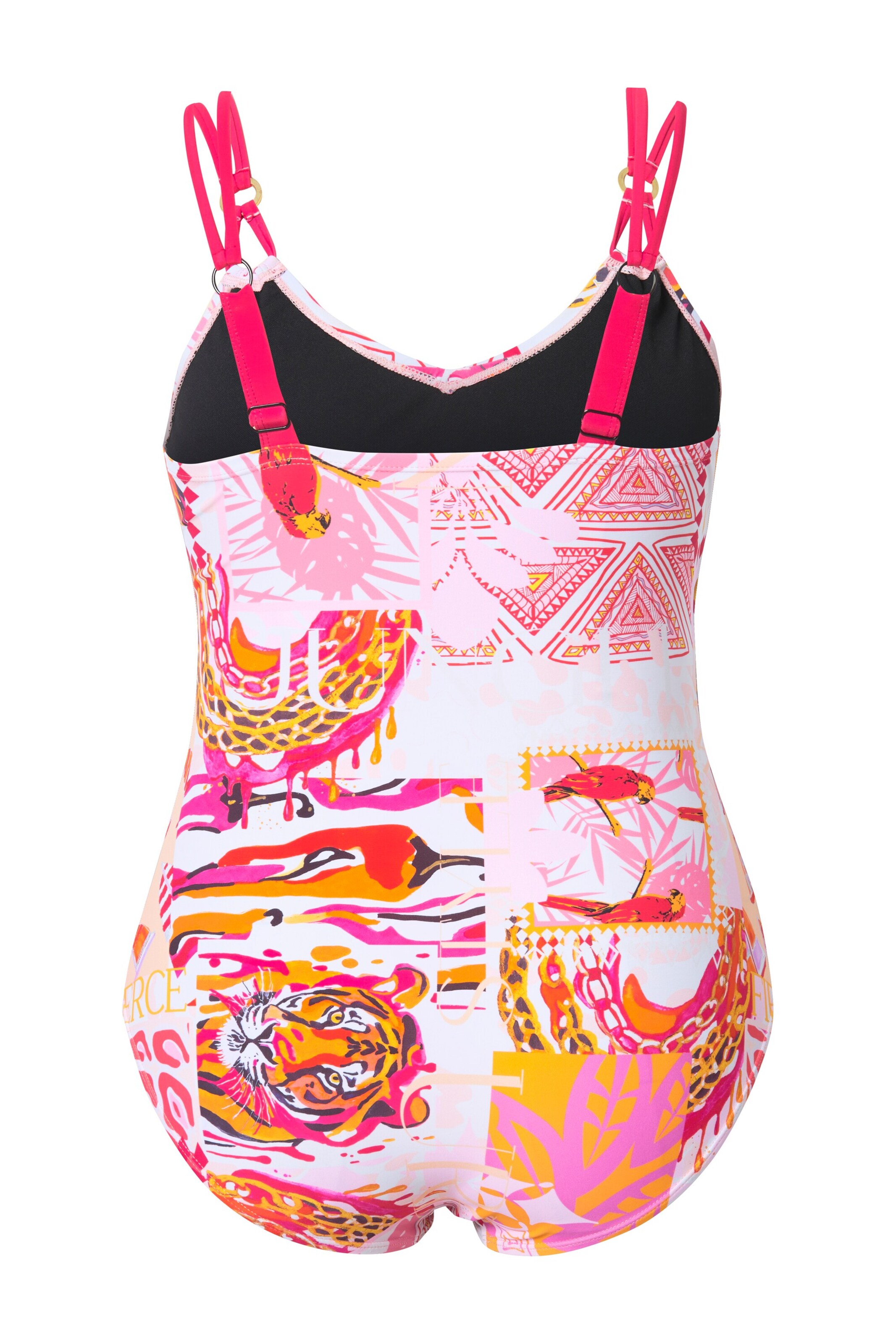 Ulla Popken Triangel Badpak in Wit