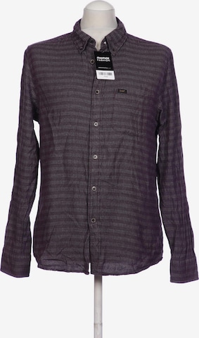 Lee Button Up Shirt in M in Purple: front