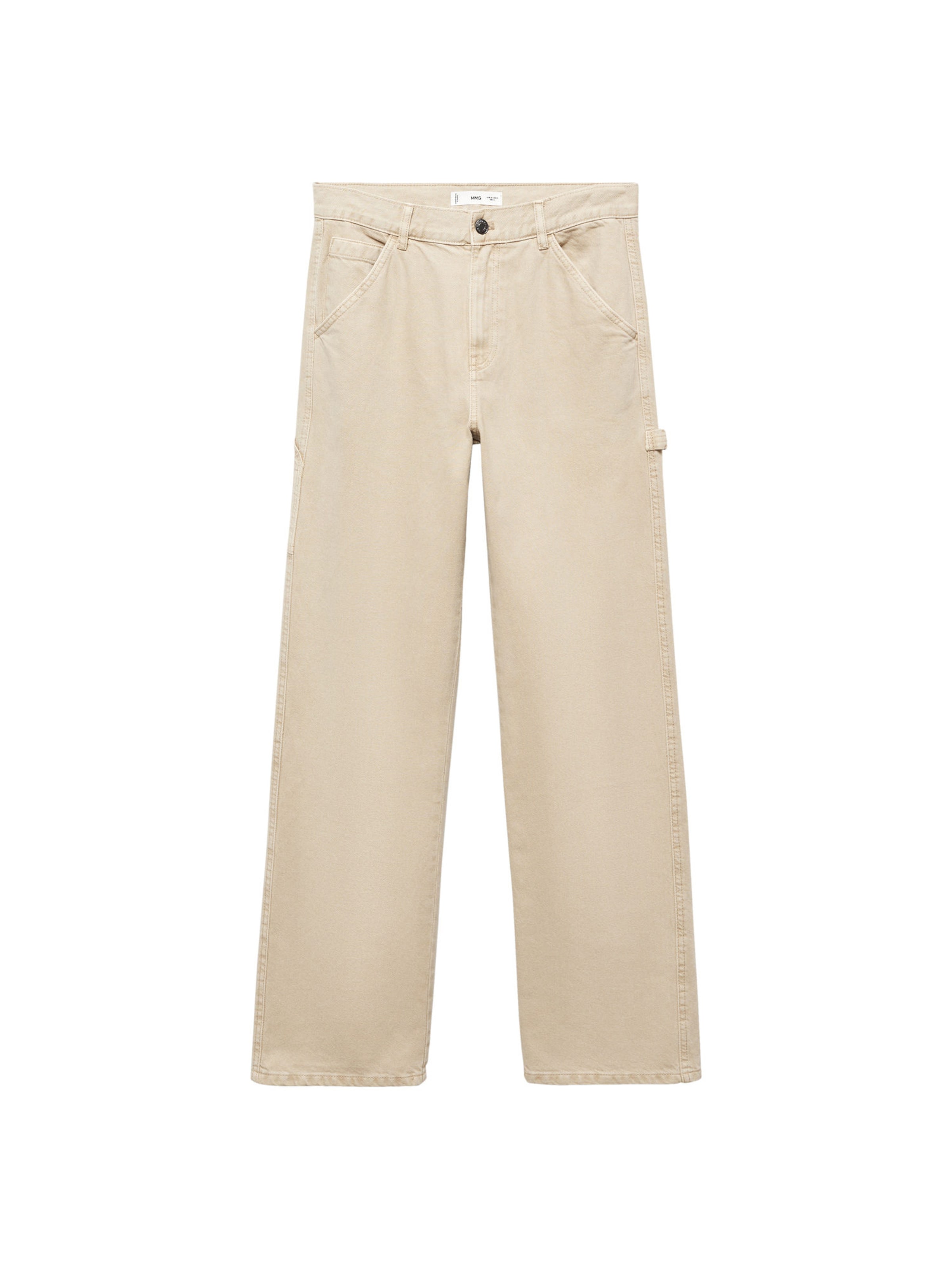 MANGO Regular Farkut 'JAIONE' värissä beige: etupuoli