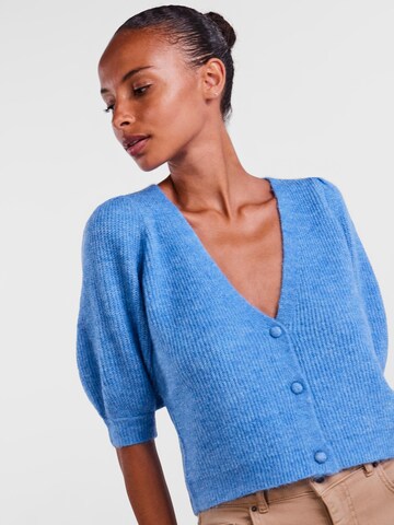 PIECES Knit Cardigan in Blue