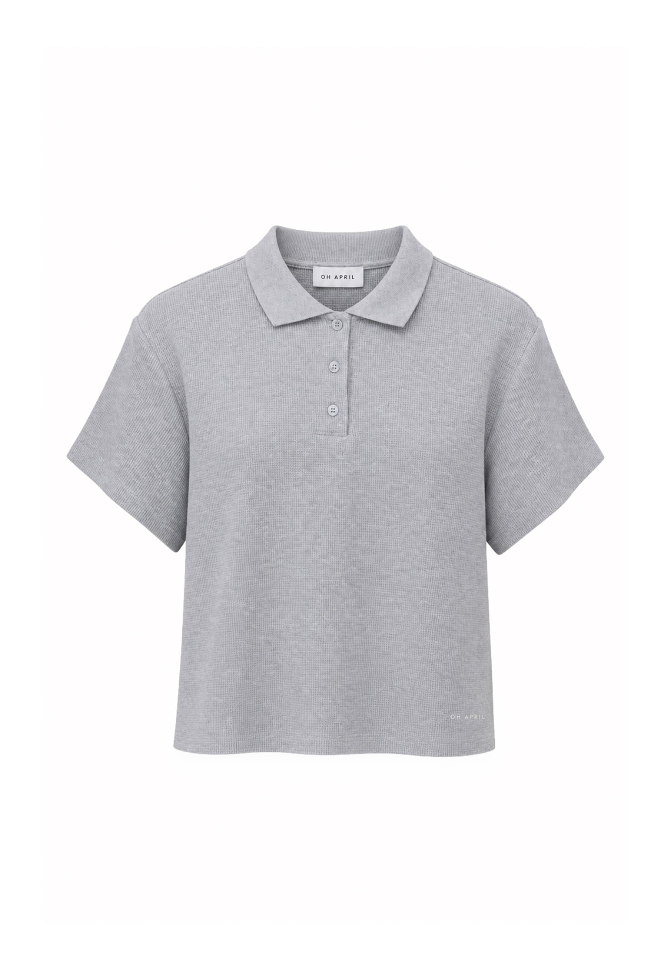 OH APRIL Shirt 'Noa' in Grau: Vorderseite