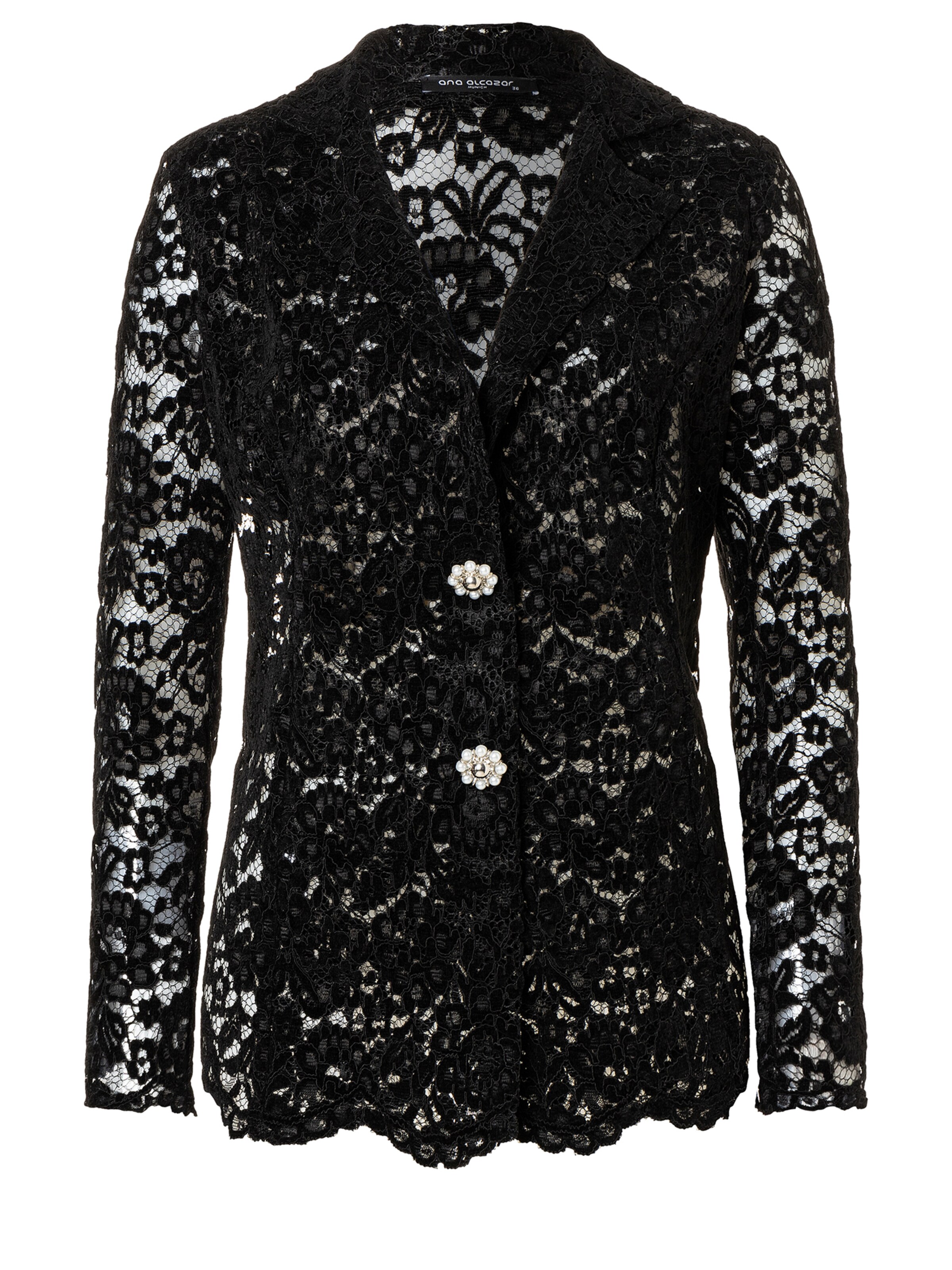 Blazer 'Saha' Ana Alcazar en noir : devant