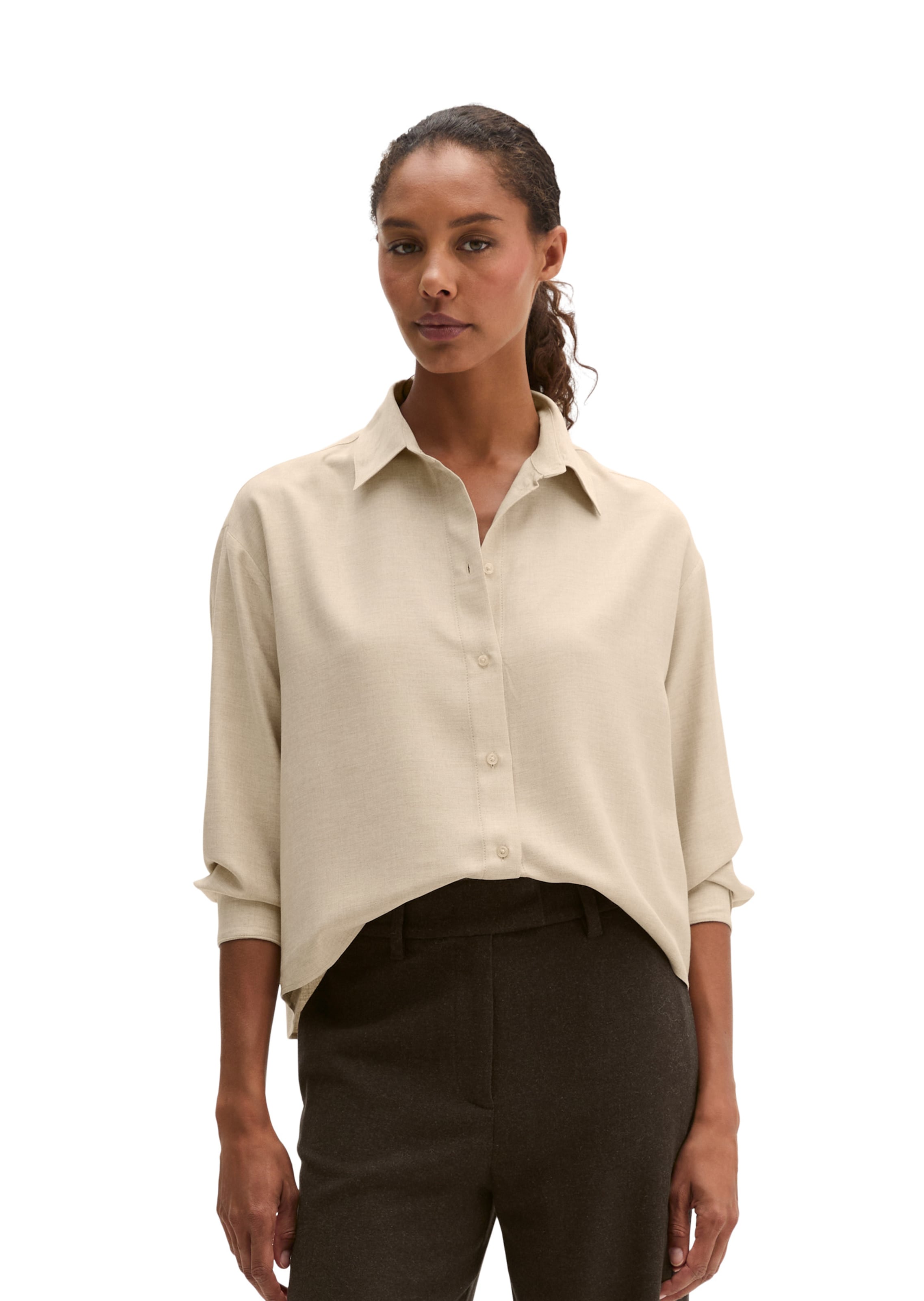 Marc O'Polo Bluse in Beige: Vorderseite