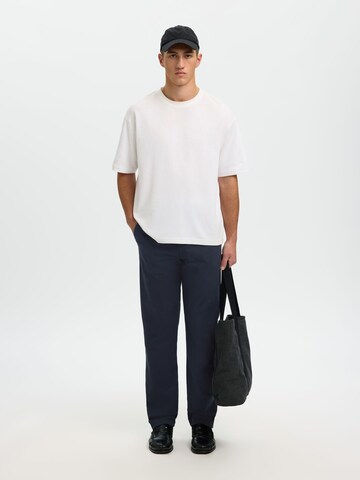 Regular Pantalon chino SELECTED en bleu