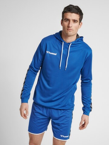 Hummel Sportsweatshirt 'Poly' in Blauw: voorkant