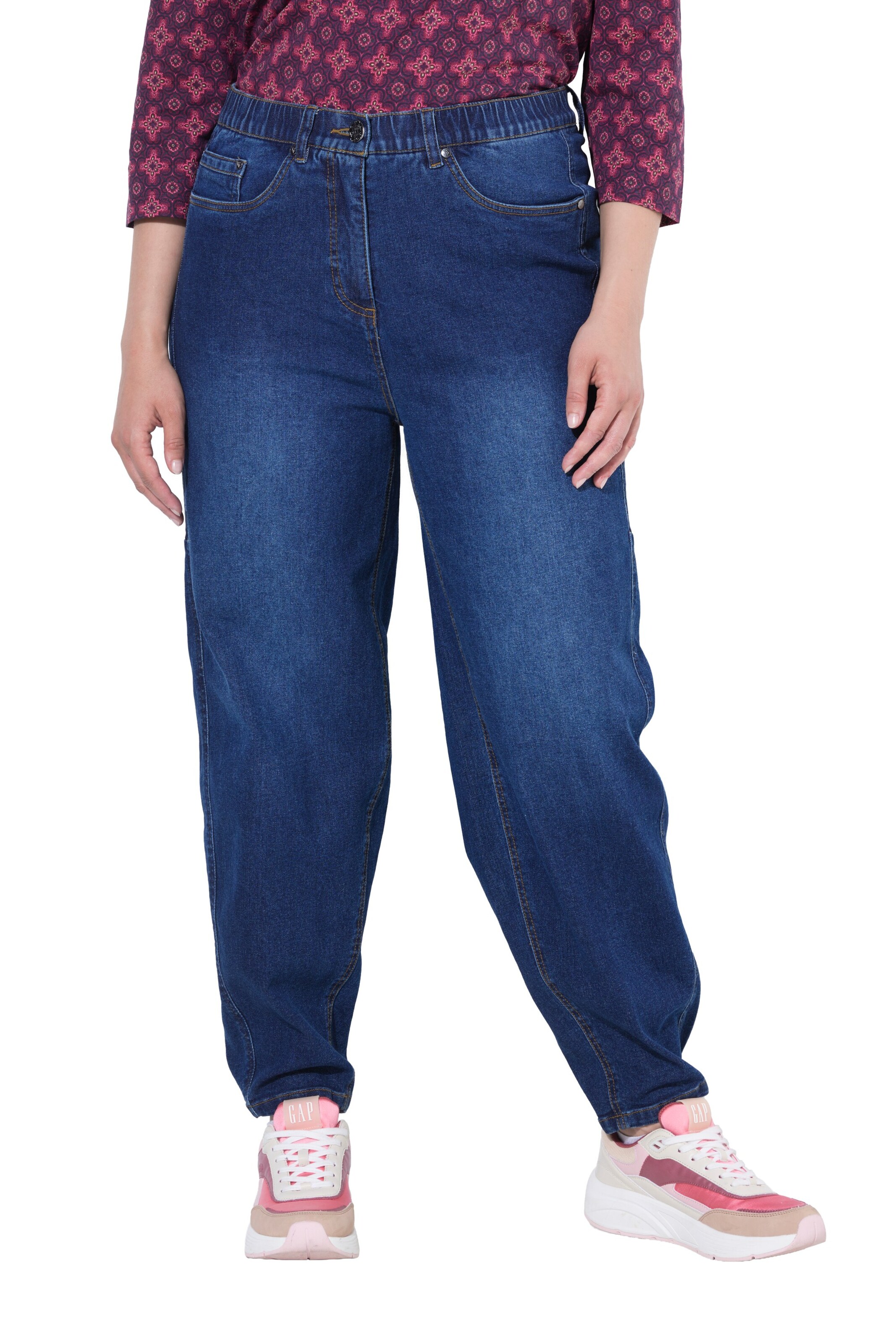 Ulla Popken - Tapered Vaquero en azul: frente